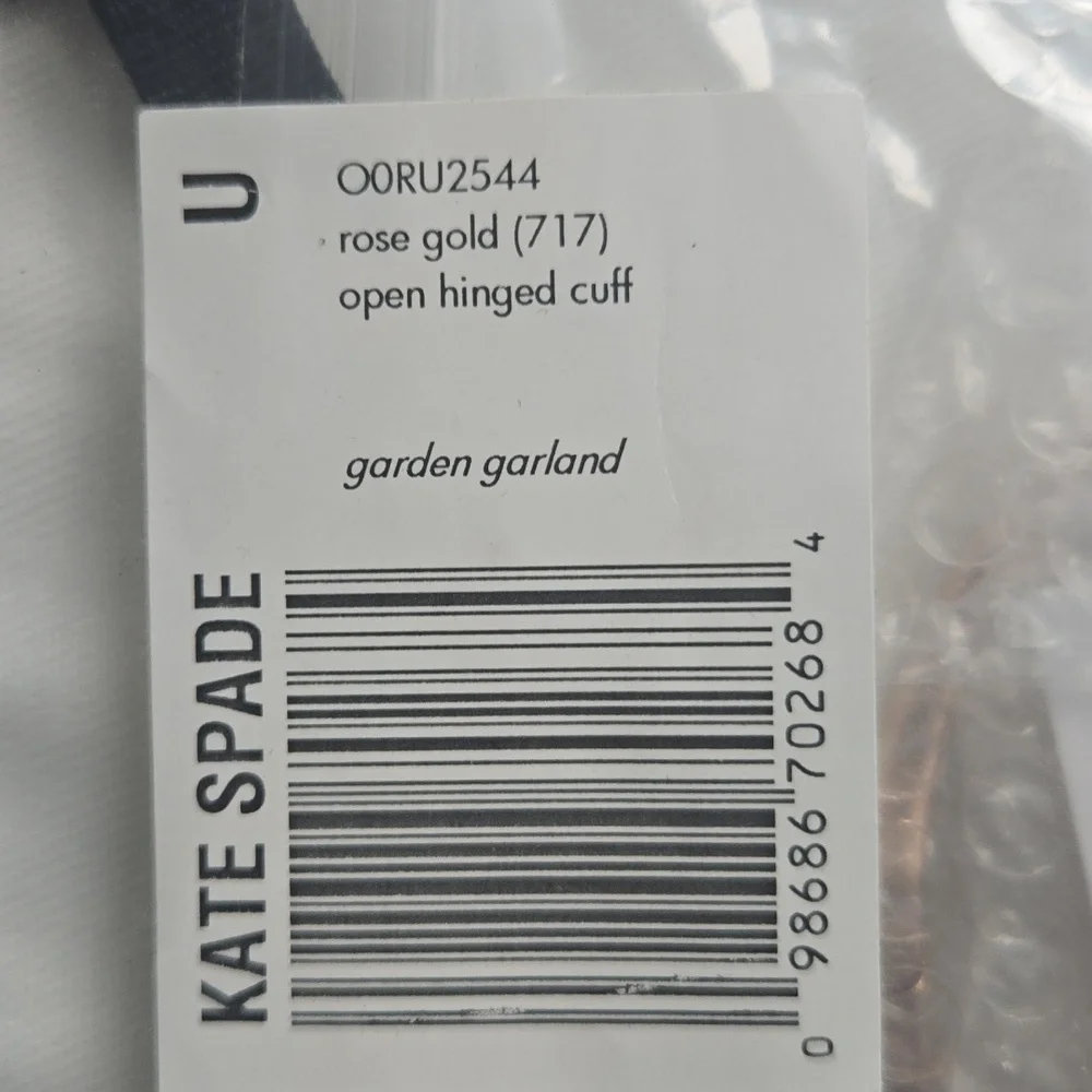 NWT Kate Spade Rose Gold Garden Garland Bracelet - Picture 8 of 8